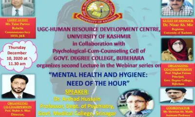 Webinar on COVID19 & Mental Health